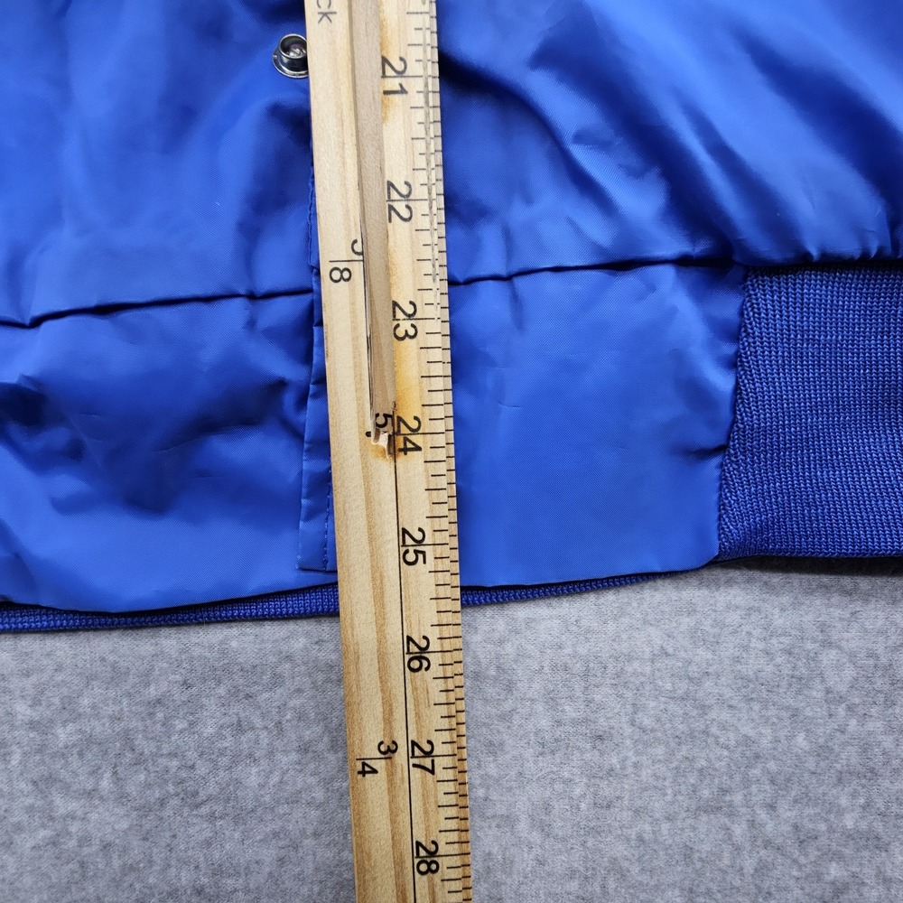 VINTAGE Hartwell  Jacket L‎ 80's Bomber USA Made Blue Snap Button - Picture 7 of 13